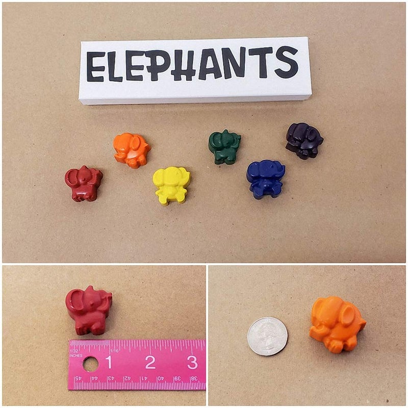 HiParty 2 Pack Elephant Chocolate Candy Molds, Elephant Silicone Keto Fat Bombs Molds Mini Soap Crayon Melt Resin Mould Ice Cube Tray Baby Shower Party Favors Supplies - Image 5